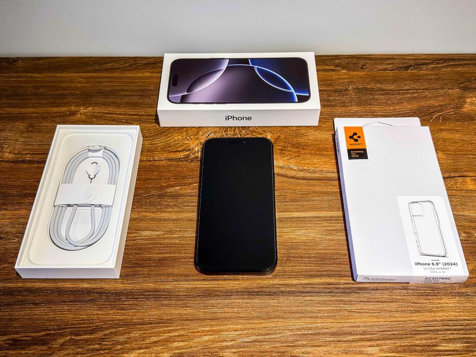 iPhone 16 Pro Max 256GB Tytan Czarny, 99% baterii
