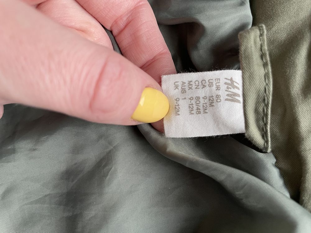 Kurtka dla chłopca H&M rozmiar 80, kolor khaki