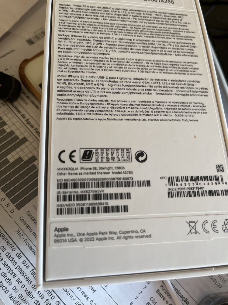Iphone SE 128gb 3º geração de 2022