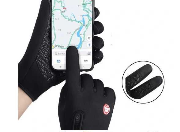 Rękawiczki  na rower  wodoodporne morsowanie  bieganie do smartfona