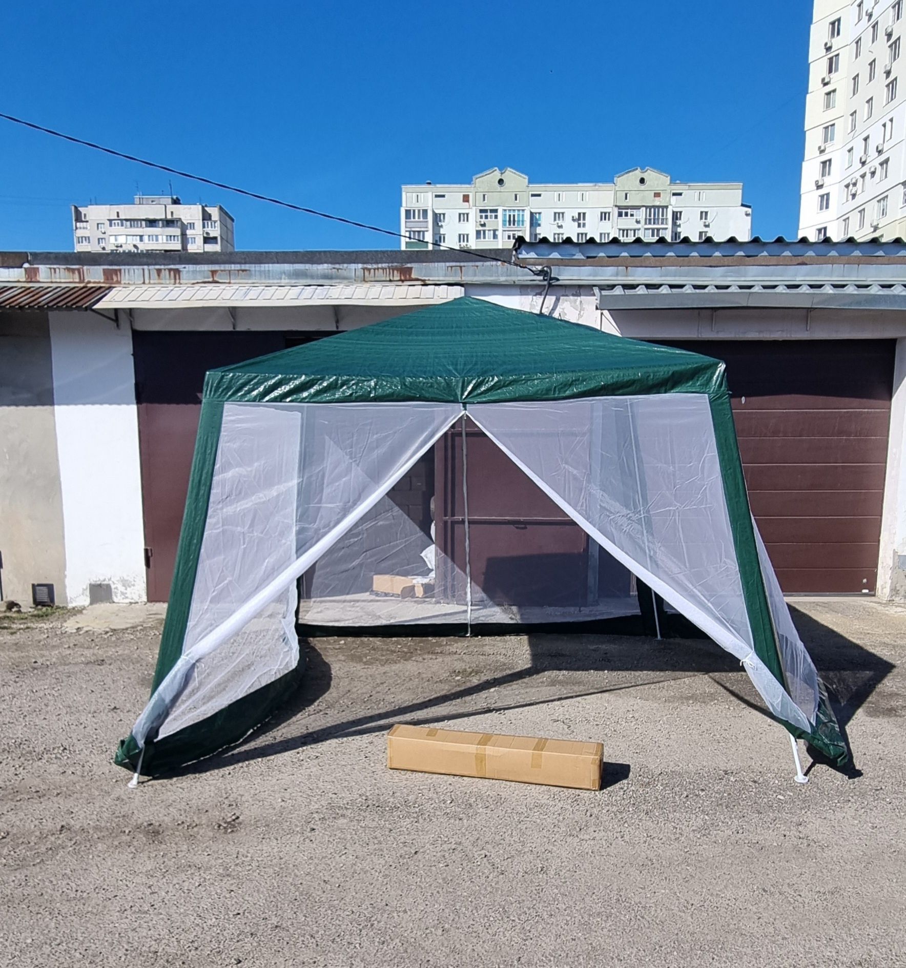 Шатер,павильйон садовый с москитной сеткой.Палатка для откачки меда