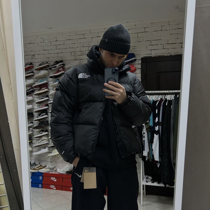 Чоловічий пуховик The North Face 1996 retro nuptse 700 чорний дутий