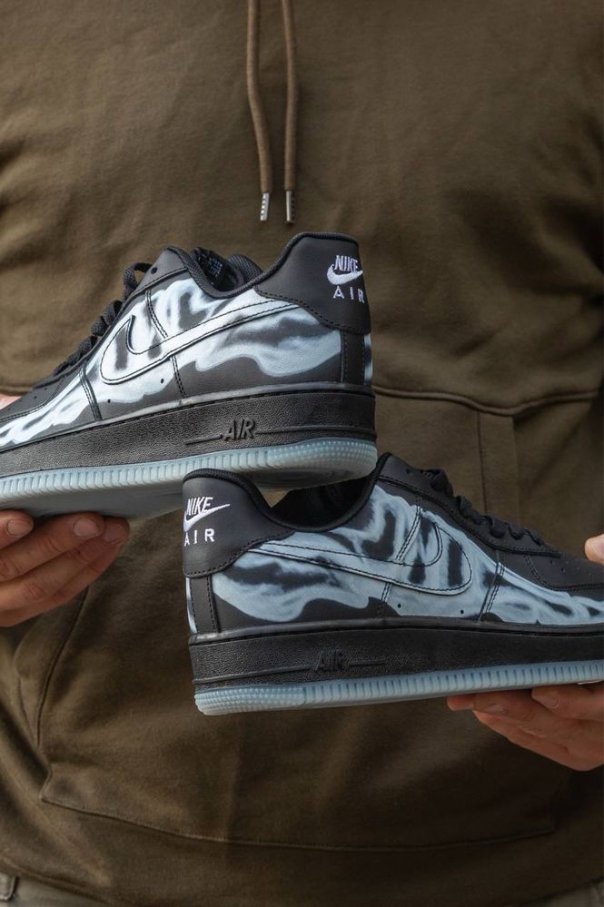 ШВИДКА ВІДПОВІДЬ!! Nike Air Force Sceleton All Black