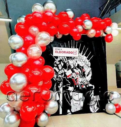 Оформлення кульками магазинів на відкриття, річницю, акції