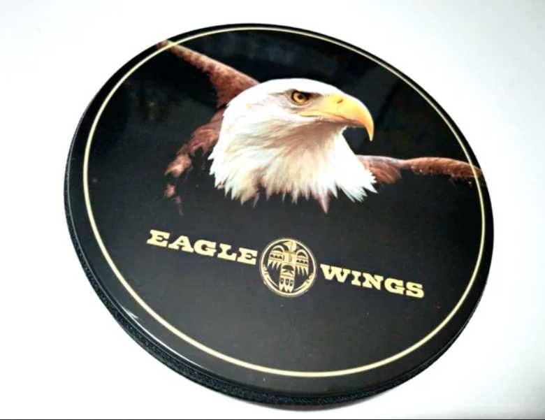 Porta Cd´s / Dvd´s em metal "Eagle Wings" - Novo