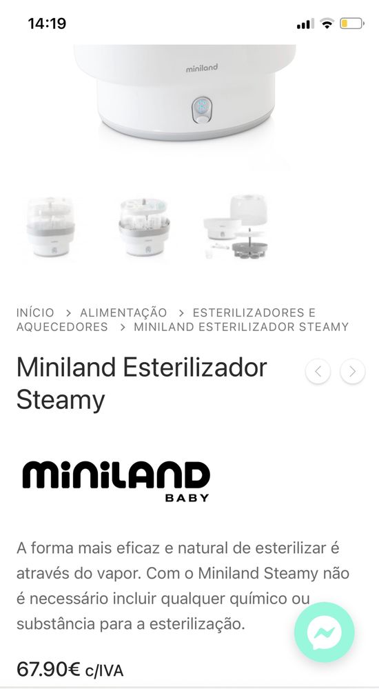 Esterilizador Miniland NOVO