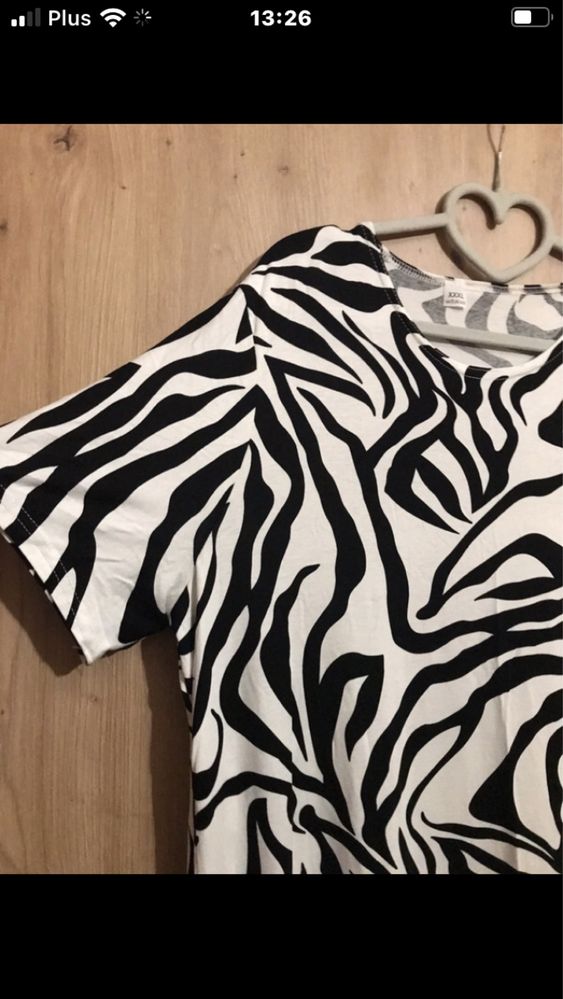 Sukienka letnia xxxxl 44-48 zebra geometryczna