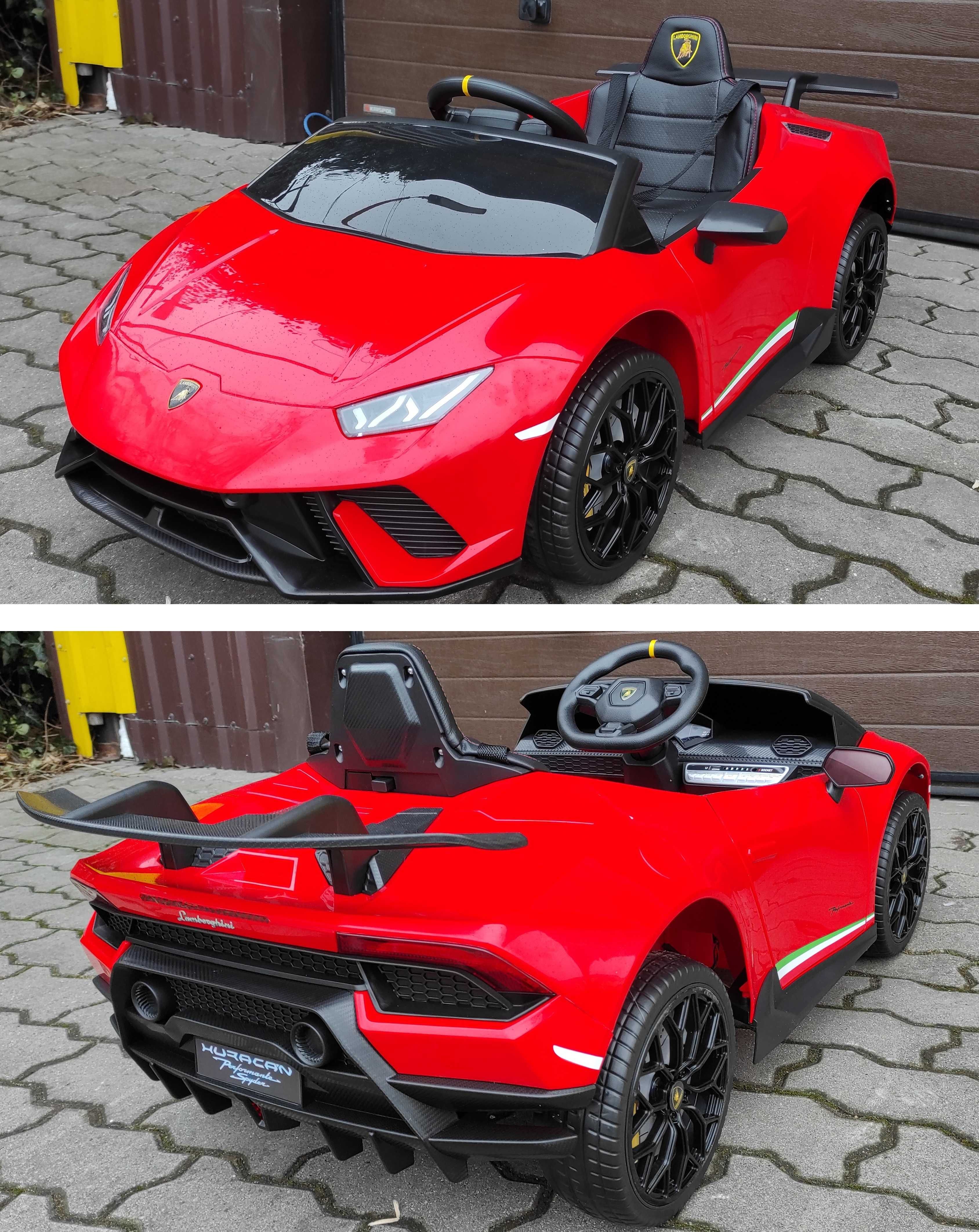 NOWY Lamborghini Huracan 4x4 auto na akumulator 12V dla dzieci +PILOT