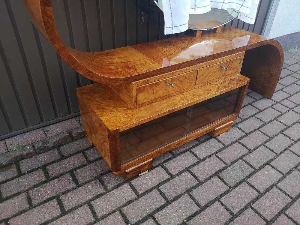 Toaletka Art Deco Politura Orzech-Unikat Stara Antyk Po Renowacji.