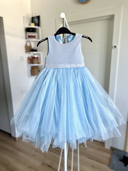 Святкове плаття на дівчинку зріст 110-116 блакитне плаття на випускний