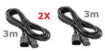 2x Kabel przedłużacz C13 C14 zasilający serwerowy 3m * Wejherowo