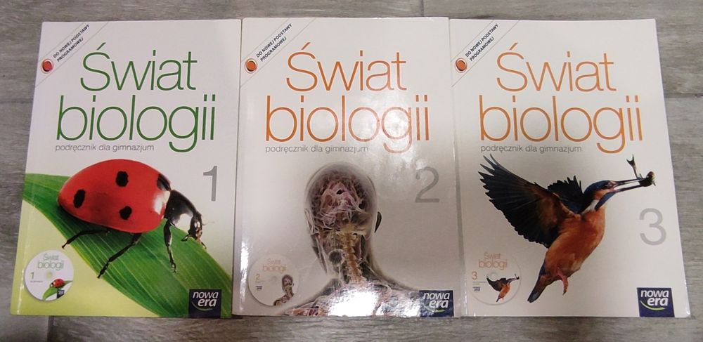 Świat biologii- zestaw 3 podręczników
