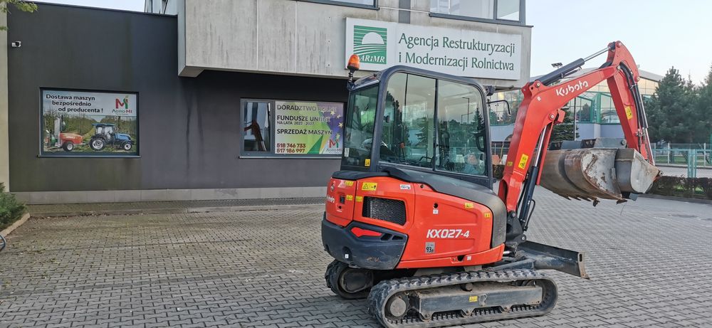 Wynajem minitraktorka kubota kx27 kx19