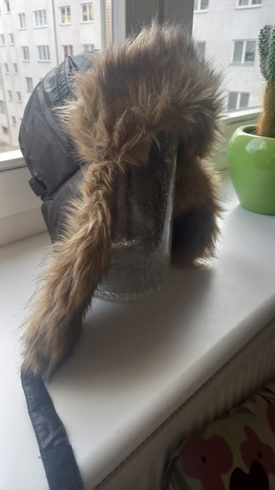 H&M rozm.  134/146 czapka uszatka nowa