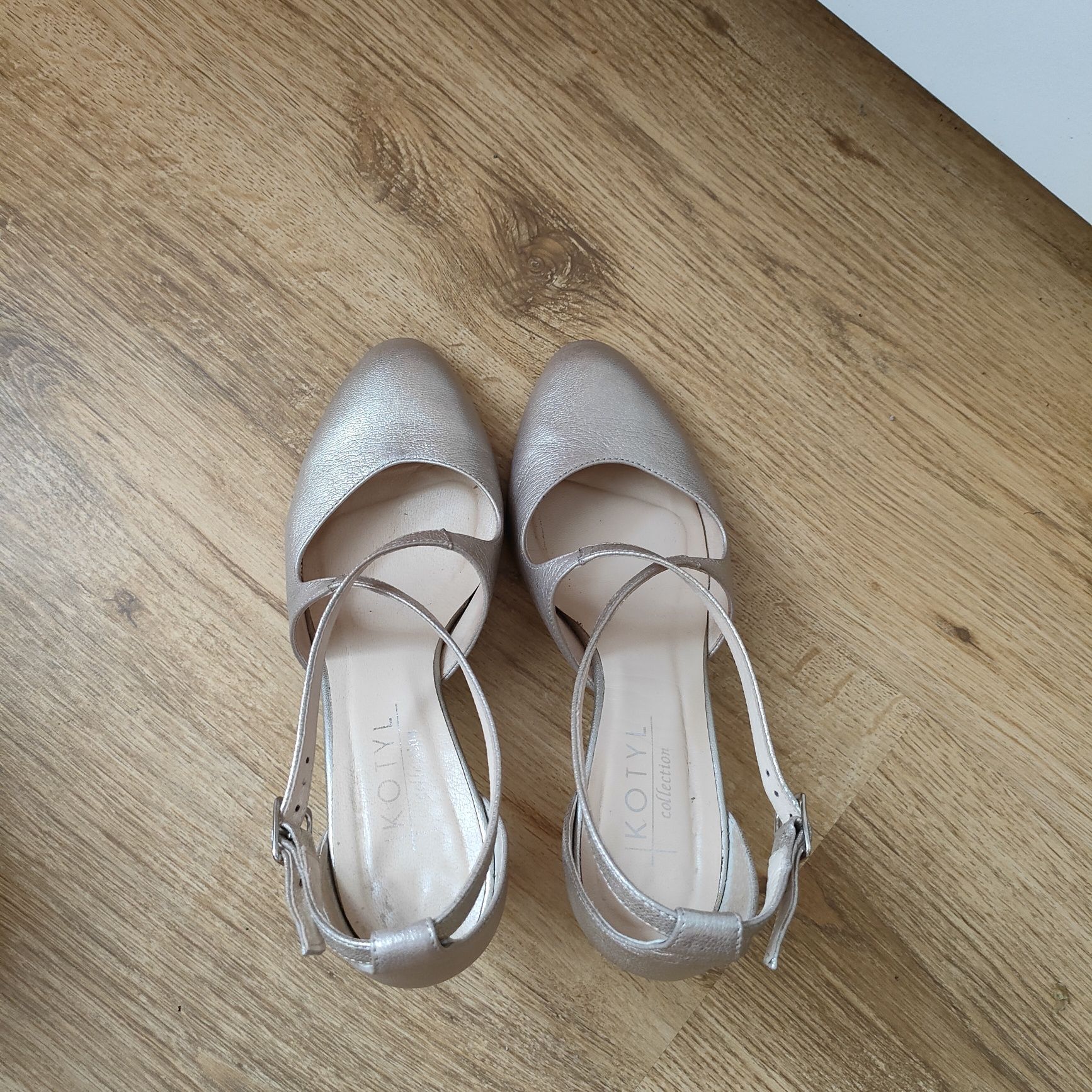 Buty firmy Kotyl 37 38 skóra naturalna stan idealny ubrane tylko na śl