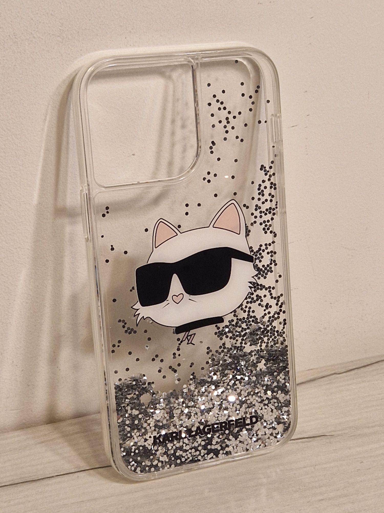 Oryginalne Etui KARL LAGERFELD Glitter Choupette Iphone 14 Pro Max