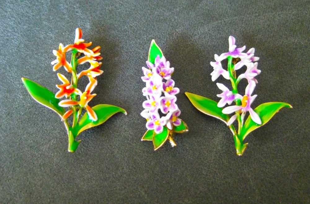 Alfinete / Broche / Pregadeira Orquidia NOVO