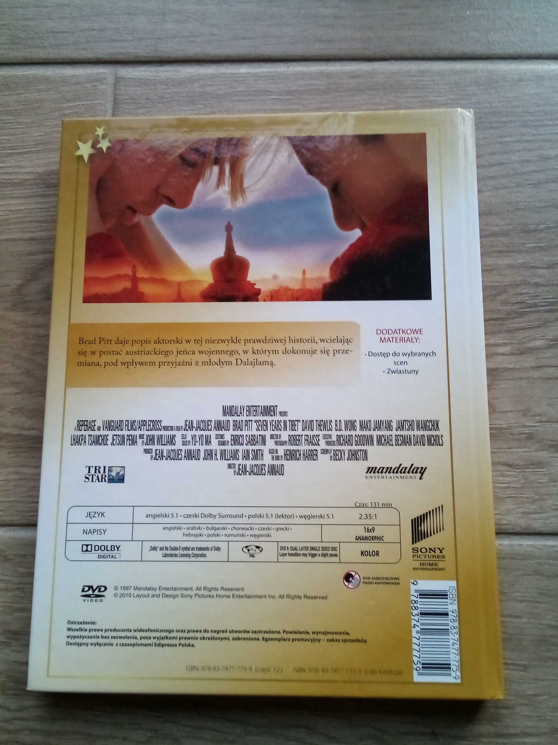 Siedem lat w Tybecie film dvd