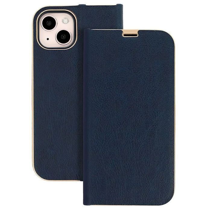 Etui Z Klapką Pokrowiec Vennus Samsung Galaxy J7 (2017) J730 Granatowy