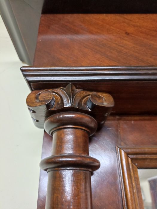 Duże lustro tremo eklektyczne orzech