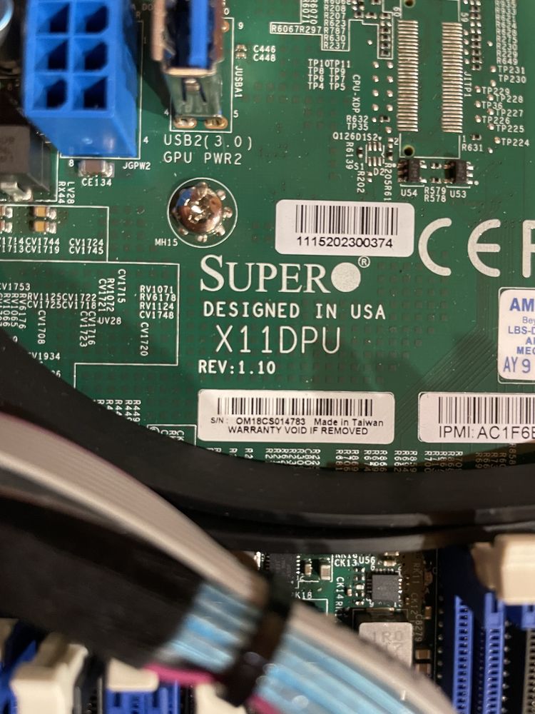Сервер Supermicro CSE-119U 2x NVMe + X11DPU