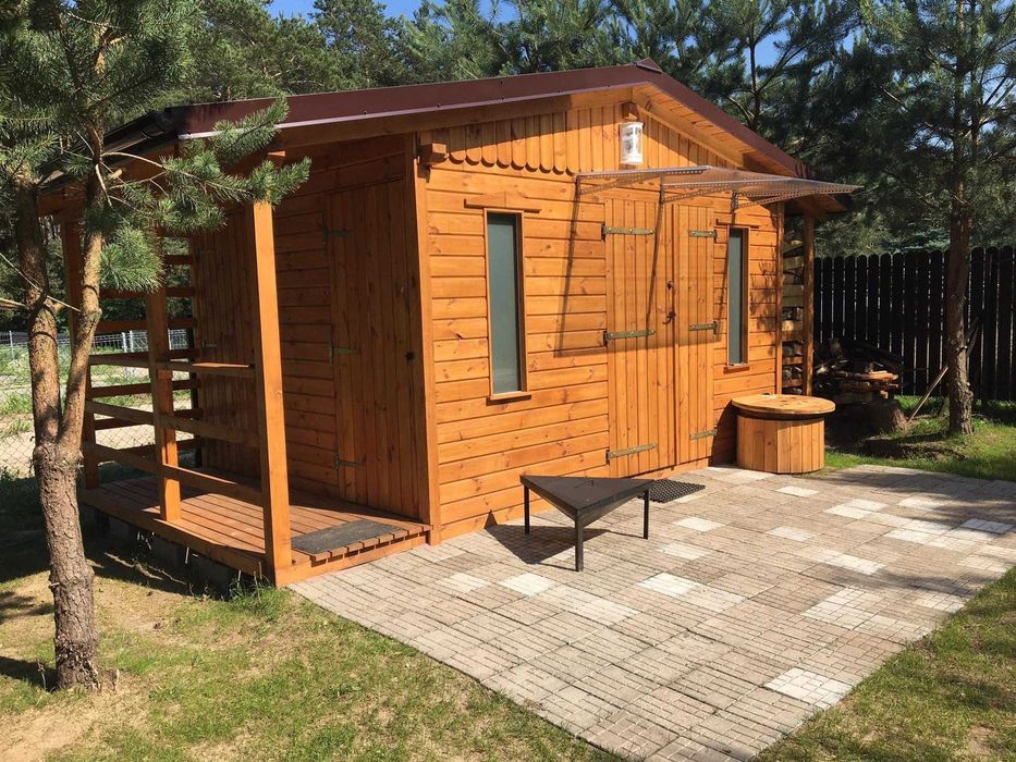 Domek letniskowy 2, jezioro, mazury, bania, wakacje