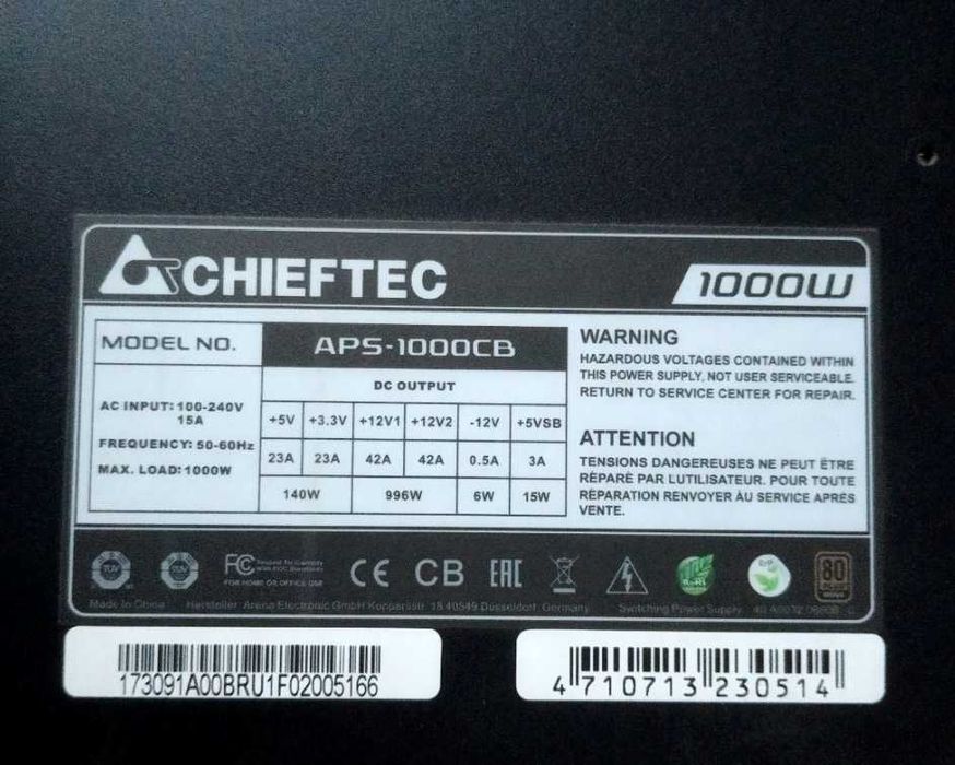 Блок питания CHIEFTEC