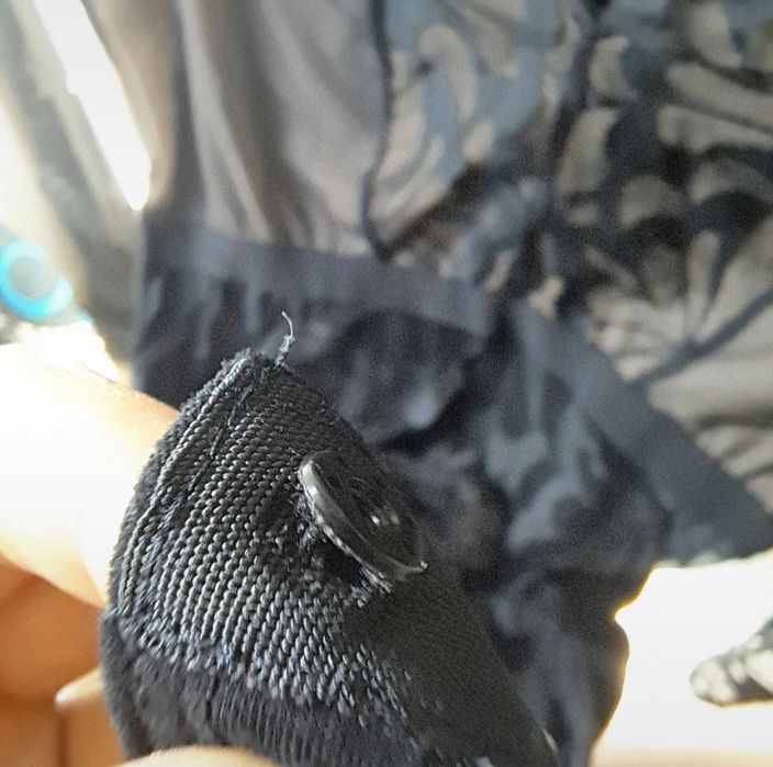 Czarno-beżowe Body z siateczki