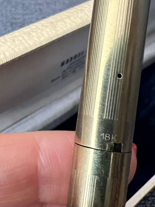 Caneta Sheaffer  em ouro antiga
