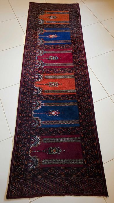 Ręcznie tkany dywan wełniany 220/66