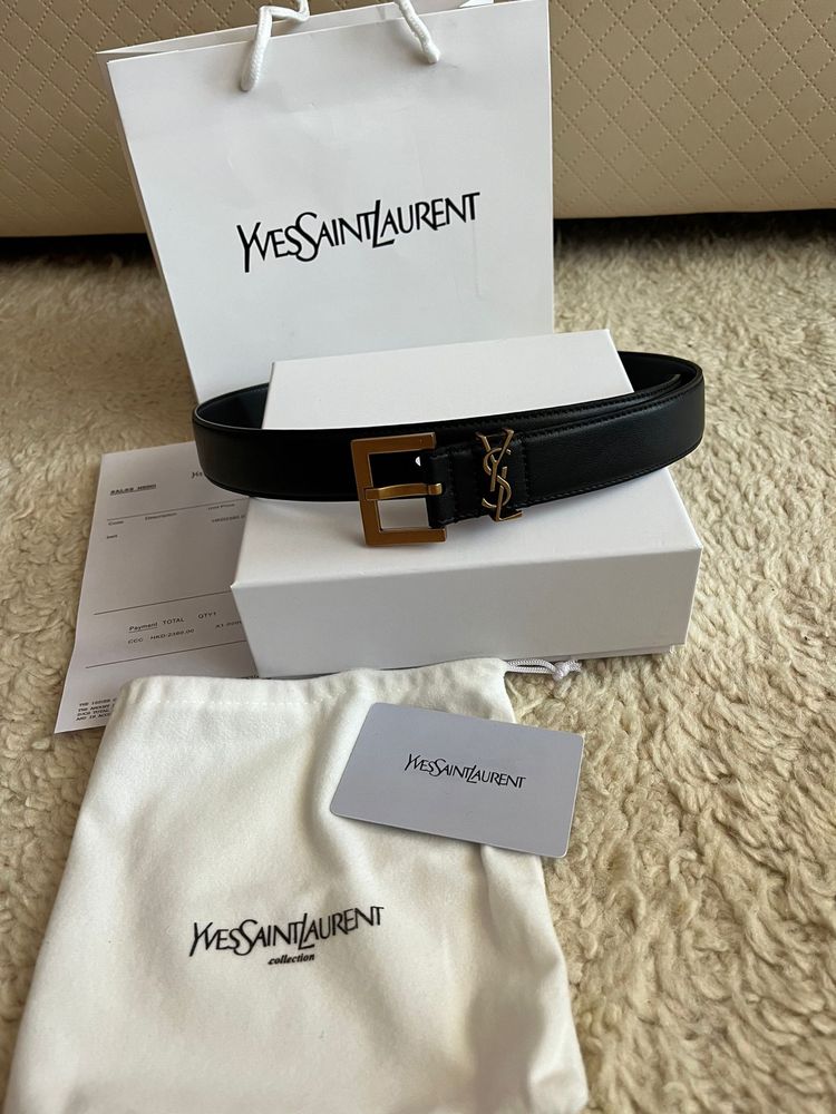 Od ręki pasek YSL, Saint Laurent, czarny, numery seryjne