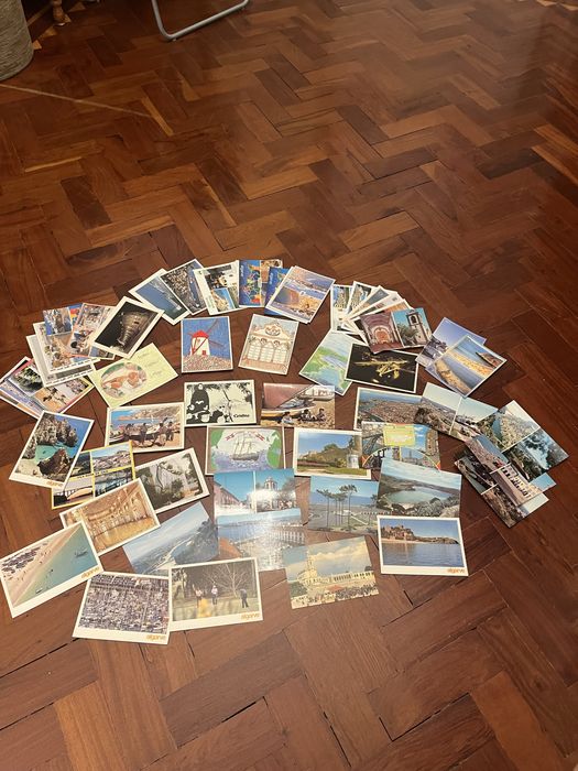 Lote de 55 postais antigos