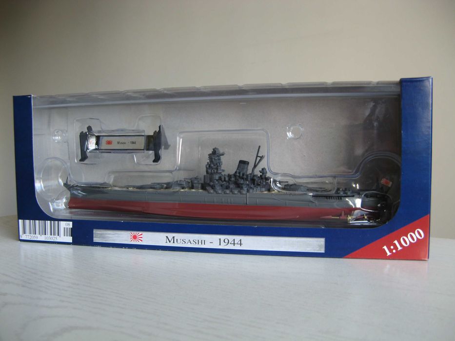 Kolekcja Okrętów Wojennych: Musashi, 1:1000/Nowy!