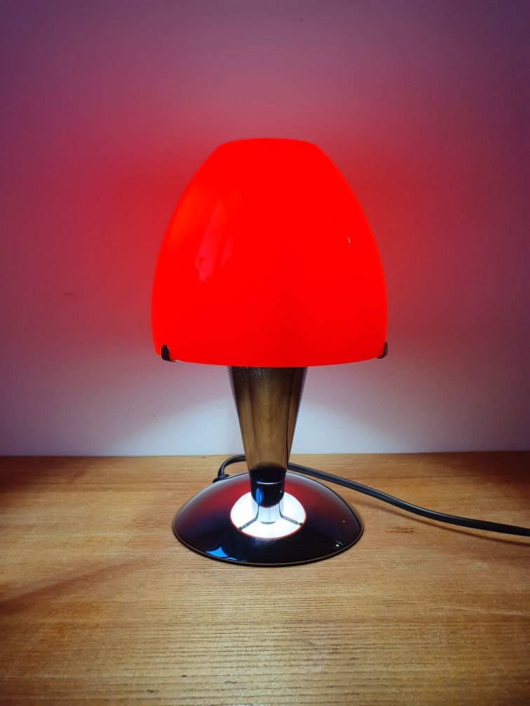 Ikea lampka grzybek chrom bauhaus mushroom mid century modern