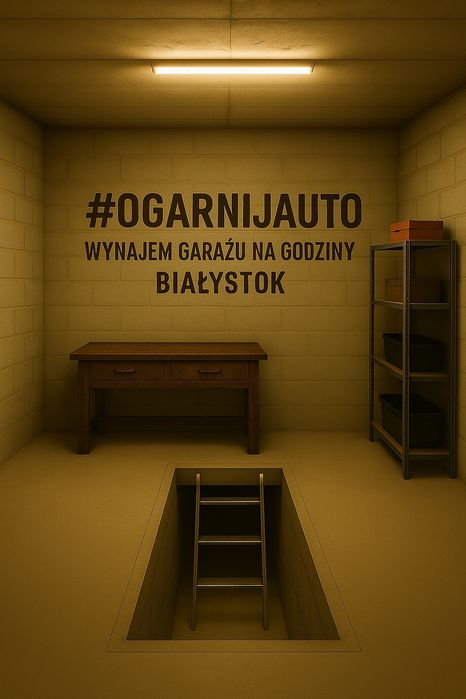 Garaż na godziny Białystok - kanał/ prąd. Garaż samoobsługowy.