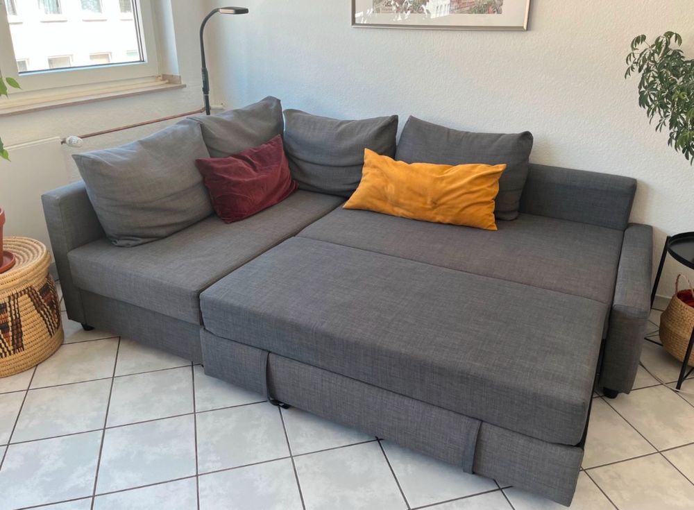 Fajny narożnik Ikea Friheten sofa funkcja spania pojemnik dowóz wysyłk