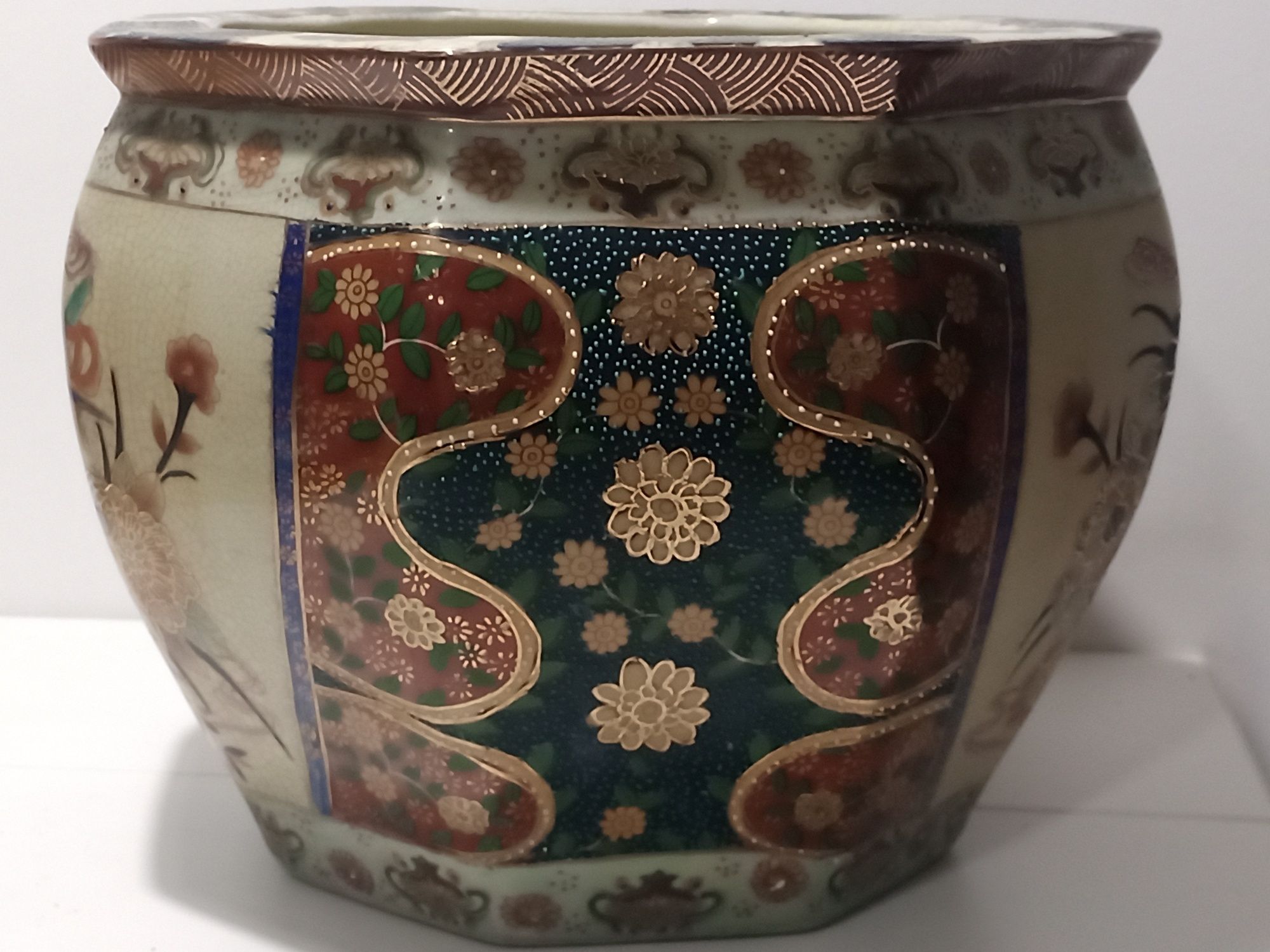 Aquário ou vaso chinês tipo Satsuma