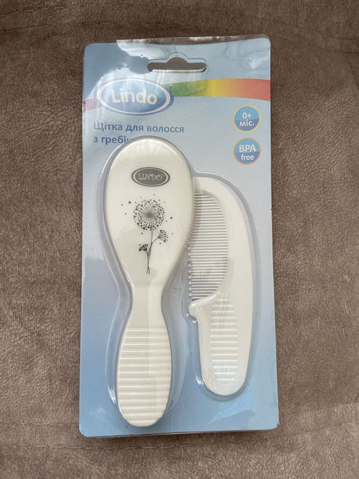 Щітка для волосся з гребінцем для немовлят Lindo