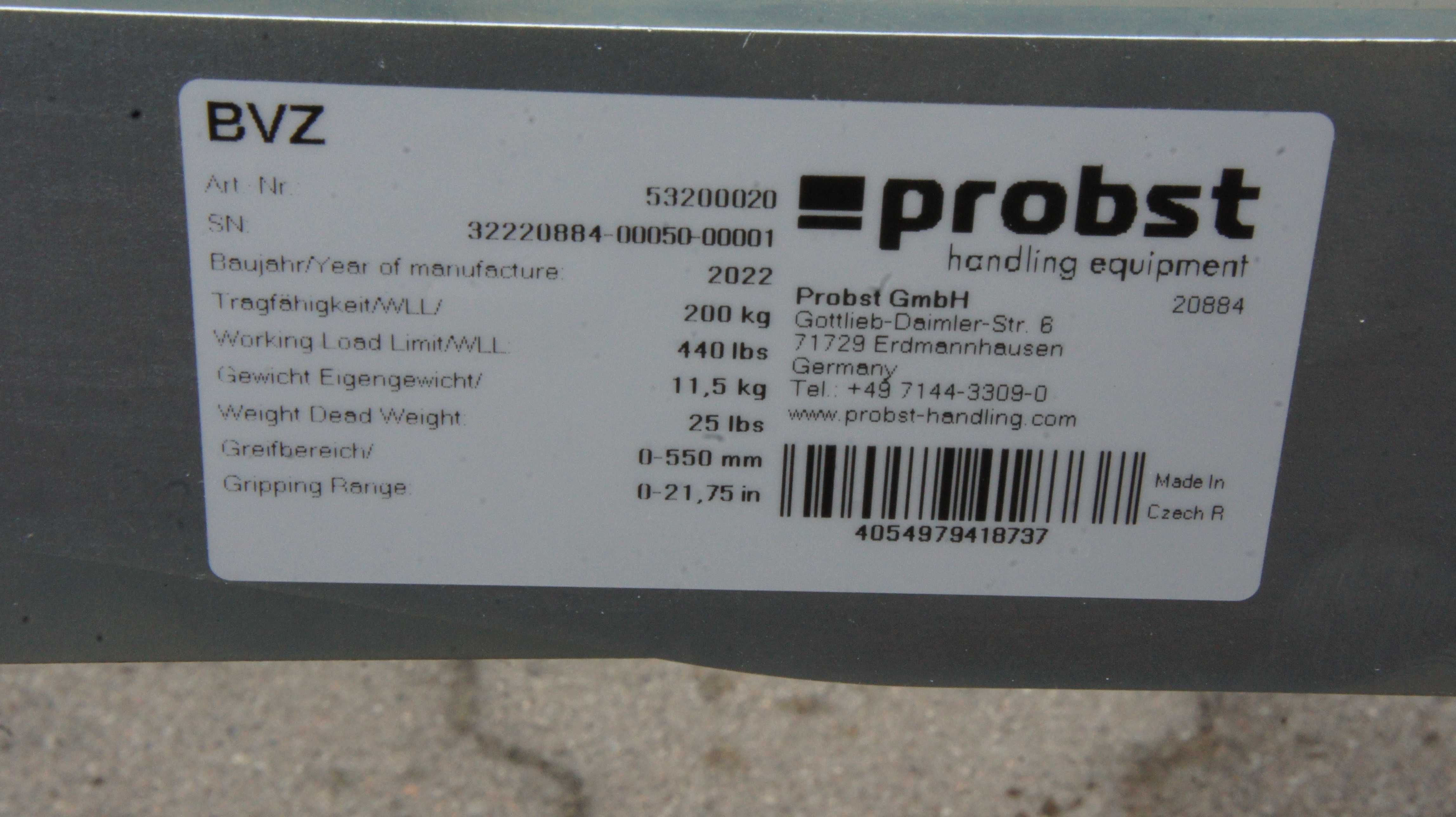 Chwytak do krawężników BVZ Probst Mimal