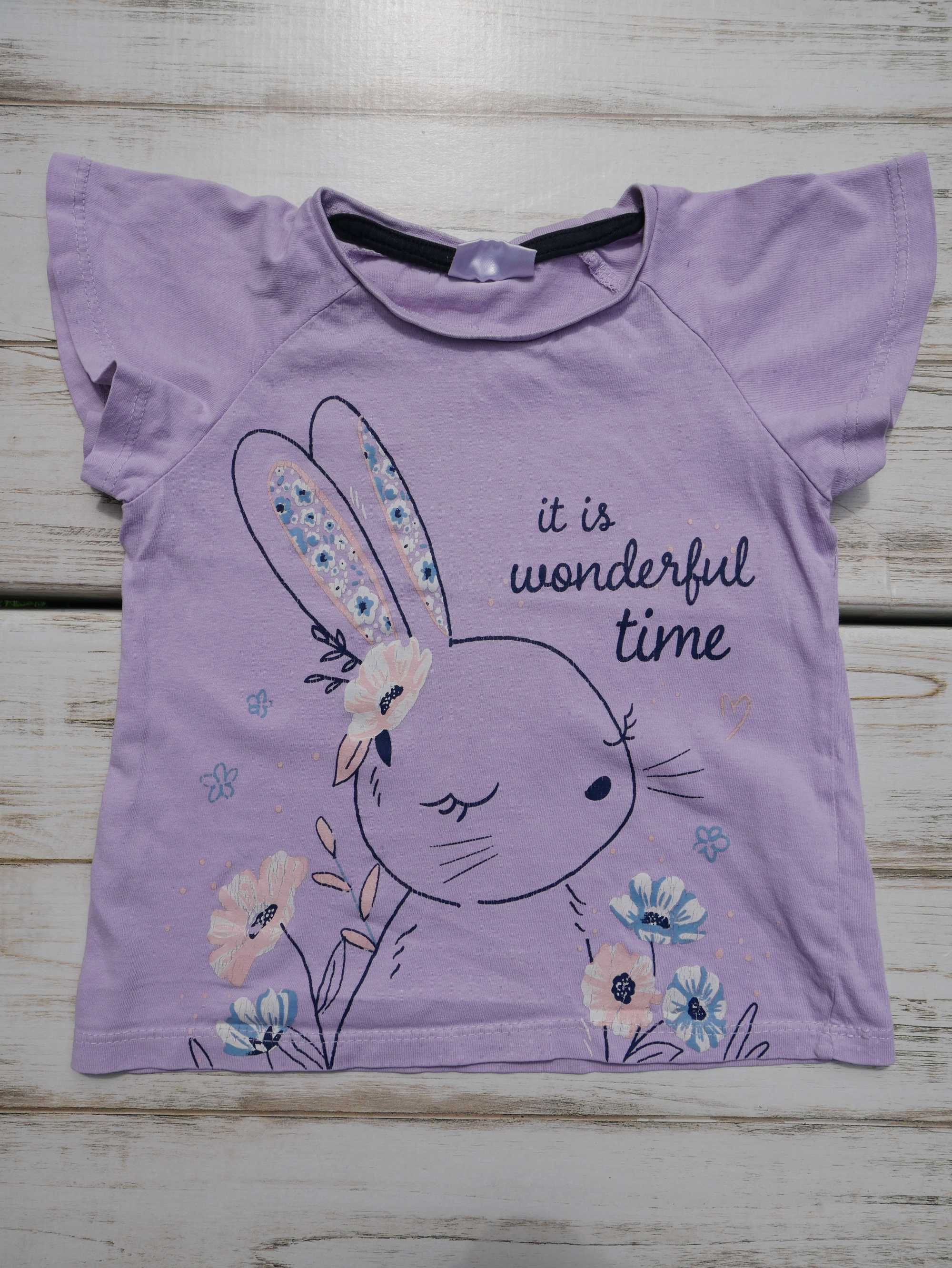 t-shirt z królikiem