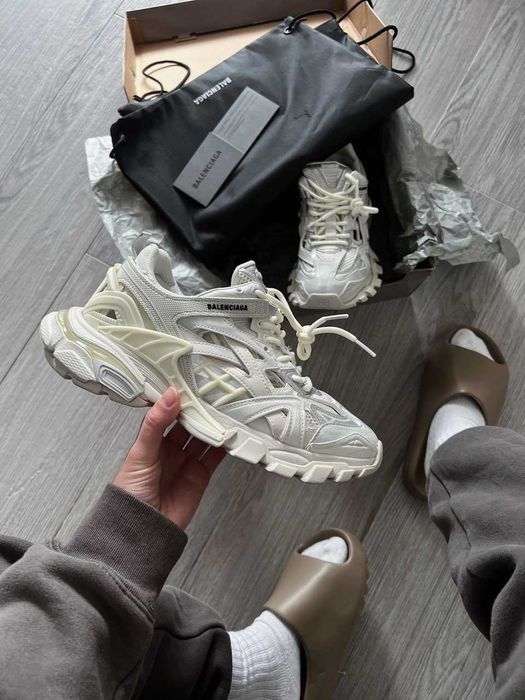 Унисекс кожаные кроссовки Balenciaga Track 2 кросівки баленсіага трек