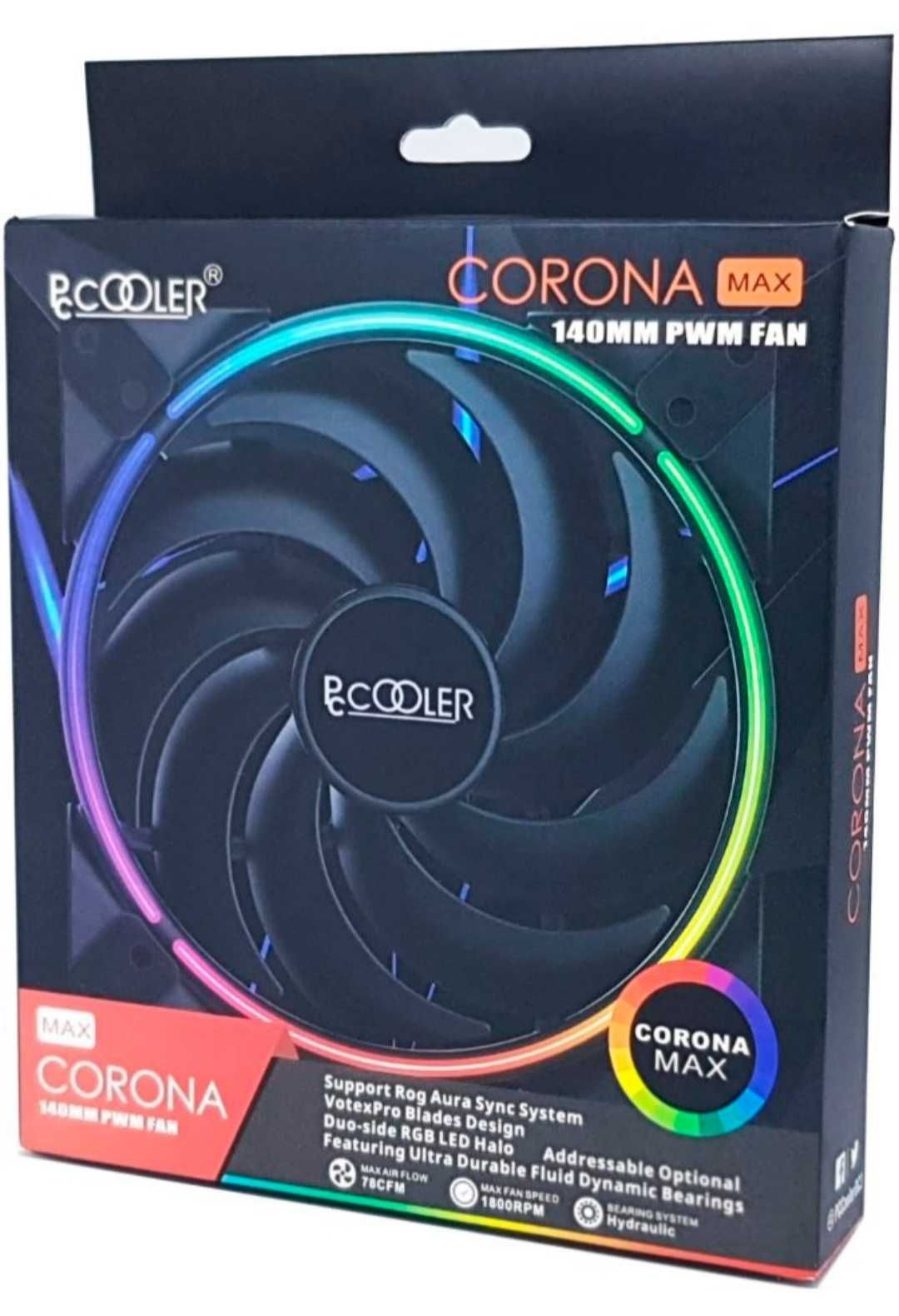 PcCOOLER Corona MAX 140 PWM Fan FRGB (3 шт)