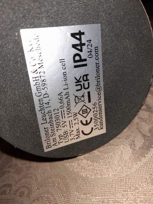 Brilo Lampa Stołowa Led Ładowana Usb