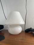 Biala lampa pepco szklana minimalizm art deco