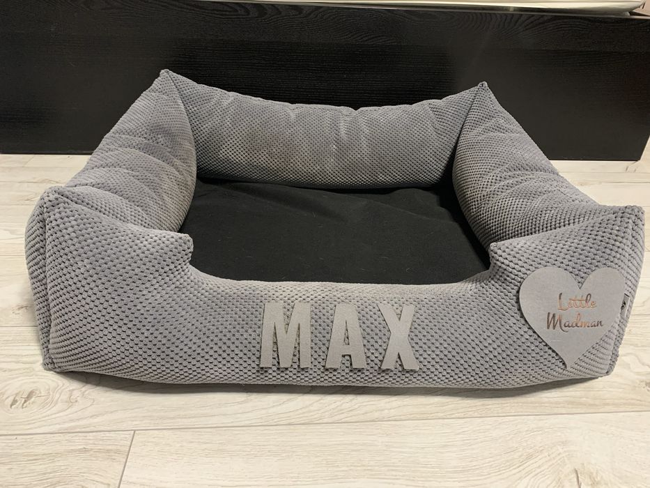 Ciemnoszare duże legowisko posłanie łóżko dla psa 14-22kg Max