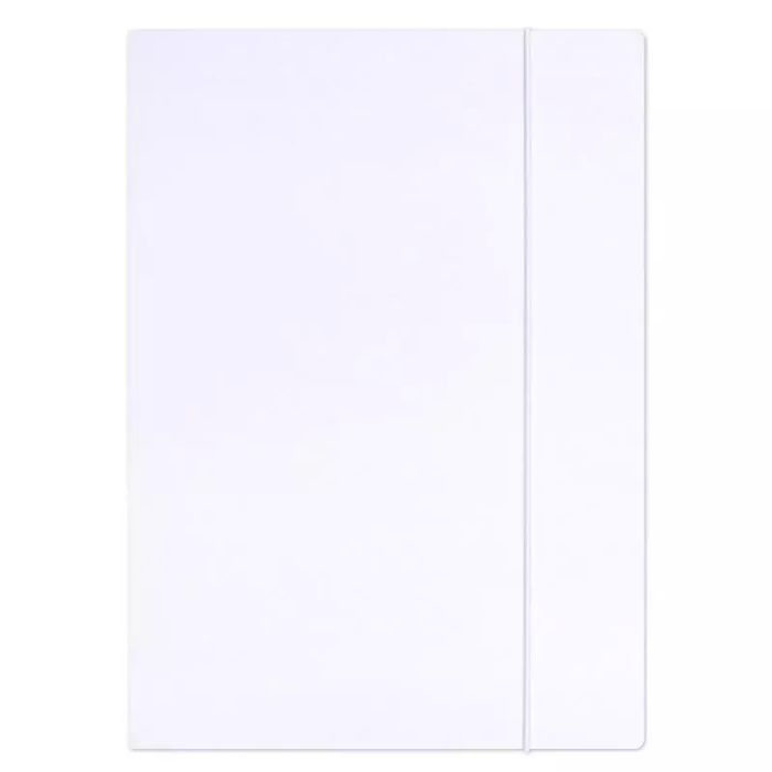 Teczka z gumką A4 biała. Office