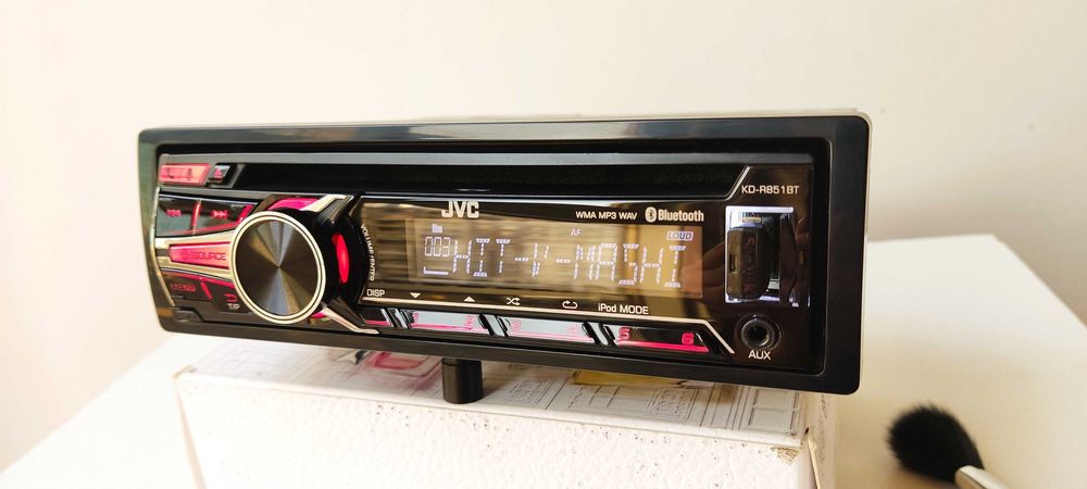 JVC KD-R851BT Bluetooth MOSFET 4x50 автомагнитола с мощным звуком.