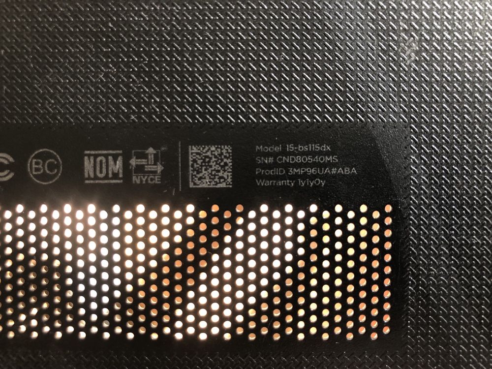 Ноутбук HP 15-bs115dx (3MP96UA) Разборка запчасти ЧИТАЕМ