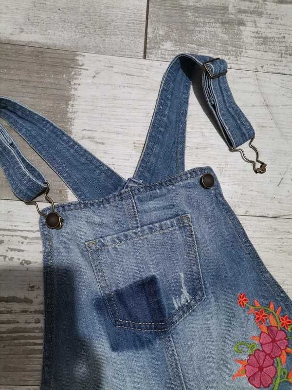 Jeansowe ogrodniczki na 158 cm Denim Co