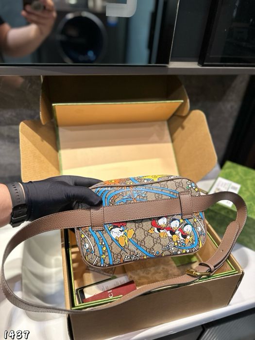 Сумка Louis Vuitton gcc мужская бежевая унисекс disney donald duck